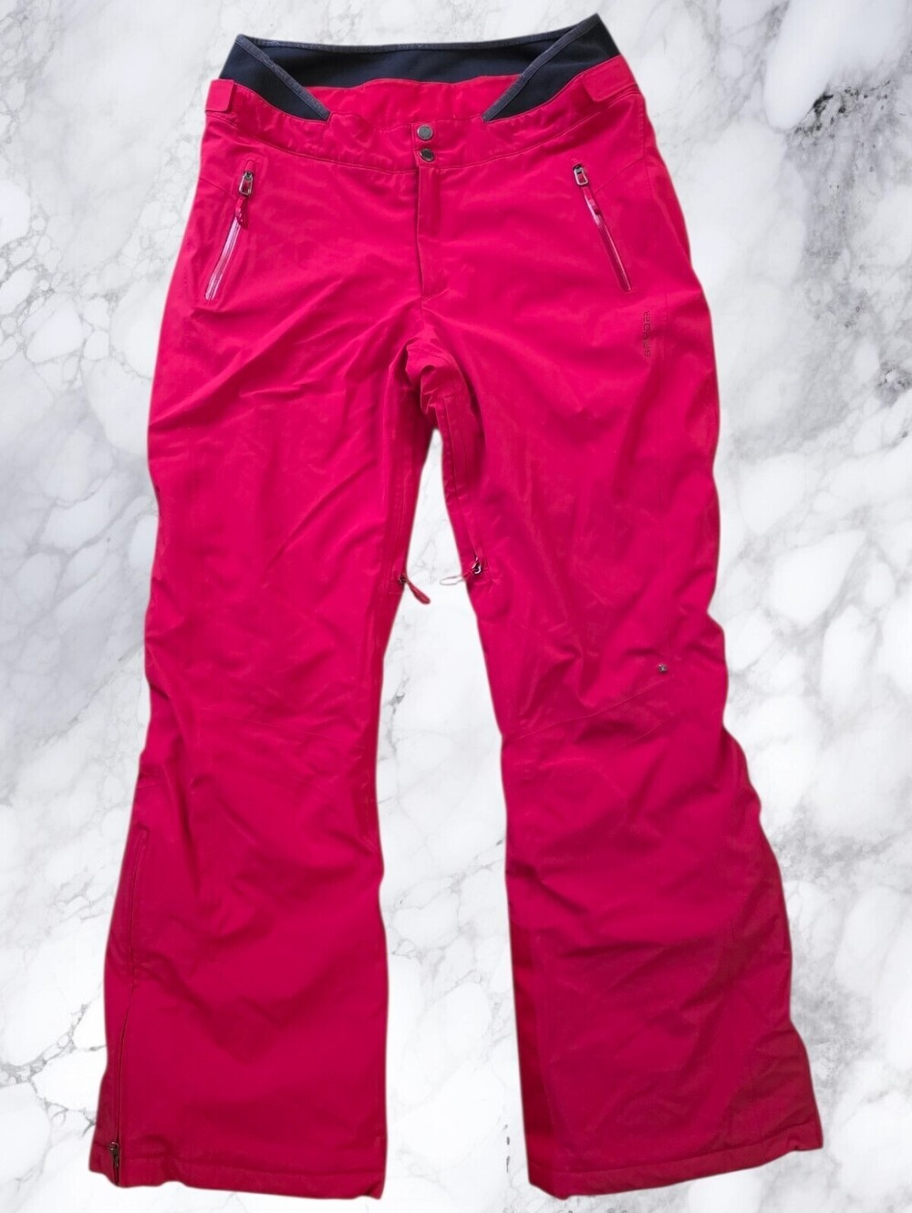 Spyder Womens 14 Red Insulated Ski Snow Pants Waterproof Snowboard Winter